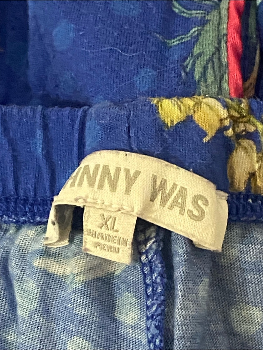 Johnny Was Revive PJ set with colorful birds & florals XL - Picture 6 of 7